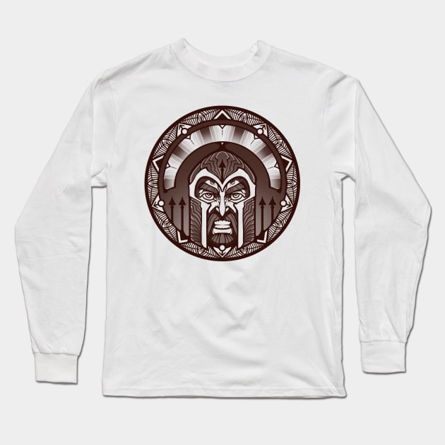 Sephiroth Lines - 5 - Geburah Long Sleeve T-Shirt by Nightgrowler